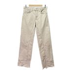 Free People We The Free Risk Taker Mid-Rise Straight Jeans Beige Taupe Size 27 Photo 1