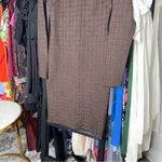 Givenchy 4G Monogram Knit Sheath Long Sleeve Dress in Chocolate Brown Photo 5