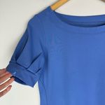Jaanuu Womens Scrub Top Sz Small Blue Puff Sleeve Photo 6