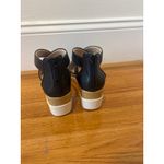 SOUL Naturalizer Black Faux Leather Crisscross Platform Wedge Sandals size‎ 8.5 Photo 2