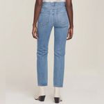 AGOLDE Wilder High Rise Straight Leg Blue Denim Distressed Ripped Jeans Size 26 Photo 3