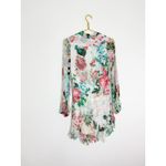 Rococo Sand Isa Wrap Dress Size XS Silk Floral Long Sleeve Mini Bohemian Resort Pink Photo 13