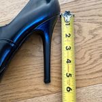 Gucci Vintage Leather Ankle Boots with Gold Lace Plate in Black Photo 9