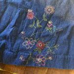 Vintage Studio Ease Denim Jumper Dress Size 16 Sleeveless 90s Cottagecore Blue Photo 5