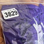 VTG Purple Peasant Blouse 2X Ruffle Lace Trim Sleeve Renaissance Fair Cottage Size XXL Photo 5