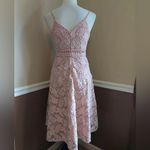 Anthropologie Champagne & Strawberry Blush Pink Lace Romantic Party Dress Photo 1