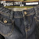 DKNY  flare 90s Y2K spring‎ street jean women’s size 2 pockets distressed Photo 2