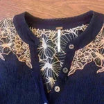 Free People black gauze thermal long sleeve top size XS Photo 10