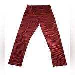 Lululemon  Women's Maroon/Black Patterned Crop Leggings size 10 Photo 2