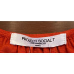 Project Social T NWT Small Grenadine Orange Bodhi Off Shoulder Top Photo 10