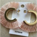 EXPRESS ✨HP✨Women's Pink Fringe Open Hoop Earrings✨ Photo 2