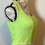 VIBRANT LIME GREEN SQUARE NECK CORSET CROP TOP BY HAPPILY GREY WOMENS SZ SMALL Photo 2
