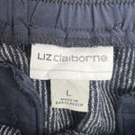 Liz Claiborne  Size L Shorts Linen Beachside Bali Striped Breathable Resort Photo 6