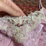 VTG PINK DAMASK PRINT LINGERIE SLIP DRESS Size M Photo 2