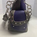 Concealed Carry Western Horse Embroidered Satchel Purple 13X4.5X8.5 Tassel New Photo 9