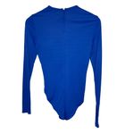 Farm Rio  Bright Blue Long Sleeve Bodysuit size S NWT Photo 1