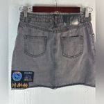 Fresh Produce  1 Grunge DefLeppard Patches Black Denim Mini Skirt Photo 1