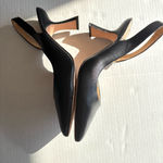 Antonio Melani  Kacy Slingback Leather Pumps size 9M leather heels black Photo 11