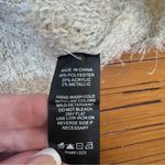 Vince Camuto ‎ Ivory Gold Fuzzy Sweater Poncho XS Photo 3