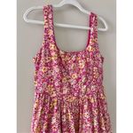Band Of The Free Floral Mini Corset Dress Size Large Bubble Pink Yellow NEW Photo 4
