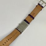 DKNY  women’s watch solid stainless steel 21mm case purple dial leather band runs Photo 6