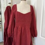 Sea New York renata fit and flare long sleeve midi dress Red Size 16 Photo 10