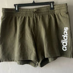 Adidas  Sage Green Essentials Linear French Terry Shorts Size 2X Photo 0