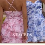 Stacees floral homecoming dress Blue Size 0 Photo 6