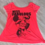 Disney Juniors  Minnie Mouse Coral Summer Top Shirt Photo 0