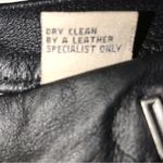 Newport News Vintage 90's Y2K Black Leather High Rise Straight Leg Pants Photo 6