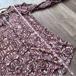 For Love & Lemons  Romy boho paisley printed‎ mini dress long sleeve Photo 4