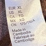 Divided H&M Brown Cut Out V Neck Stretch Mini Short Dress New With Tags Size XL Photo 2