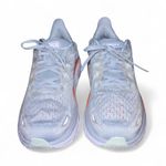 Hoka women's Clifton 8 Sneakers - Light Blue and Orange size 9.5D Photo 2