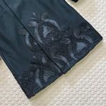 Alexis $759 NWOT  Embroidered Women's Black Coat Size M Photo 6