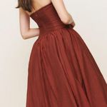 Reformation NWT Rosy Dress in Rusty Red Size 6 Wedding Guest Black Tie Photo 1