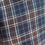 Brandy Melville  Navy Blue Plaid Pleated Mini Skirt Photo 3