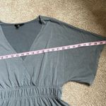 Lucky Brand Gray V-Neck Peplum Elastic Waist Top Size Small Photo 5
