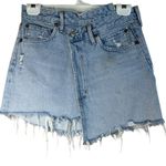 AGOLDE Criss Cross Jeans Skirt in Broken 25 New Womens Denim Mini Photo 4