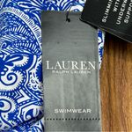 Ralph Lauren  Blue Paisley Ruffle Front Swimsuit NWT - Size 6 Photo 10
