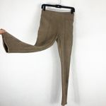 Spanx Faux Suede Leggings Size Small Tan High Rise Stretch Neutral Quiet Luxury Photo 11