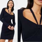 French Connection NWOT Joann Mari Long Sleeve Mini Dress In Utility Blue Photo 1