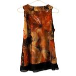 Dress Barn ‎ Woman Pleated Sleeveless Blouse Size Petite PL Wedding Guest Office Photo 1