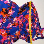 Pretty Garden Floral Maxi Dress in Blue and Red. #107 Size L Photo 9