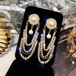 Crystal Fashion Luxury Vintage style Pearl Long Earrings for Women Dangle‎ new Photo 1