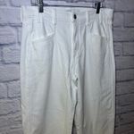 AYR The Beat Jeans Women's Size 30 White Barrel Leg High-Rise Denim Quiet Luxury Photo 3