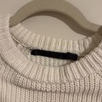 Jenni Kayne  cotton fisherman Cream Knit Sweater STAINING size Xs Photo 4
