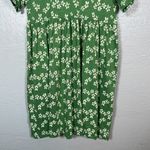 Toad&Co Women S Green White Floral Sora Short Sleeve Dress Pockets Square Neck Photo 6