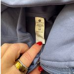 Yogalicious  LUX Blue Full Zip Hooded Jacket Athleisure Cozy Activewear Size M Photo 3