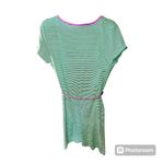 Lands' End  Nautical Striped T-Shirt Dress with Rope Tie Belt Photo 2