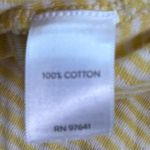 J. Jill XL Preppy Yellow Striped Cotton Tunic Top Photo 7